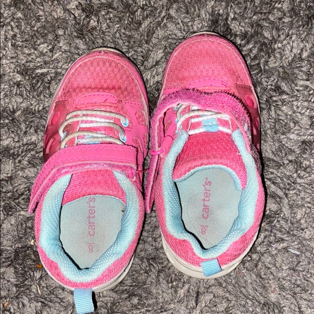 Carters little girl size 8 light up shoes